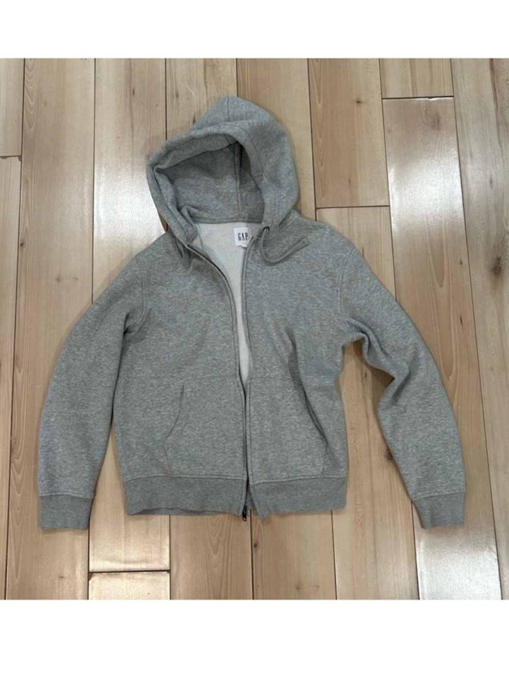 Gap grey zip up sweater